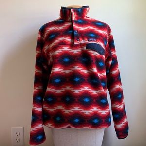 Red white and blue Patagonia jacket